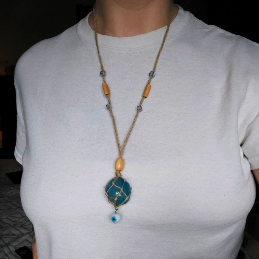 Bohemian Blue Onyx necklace